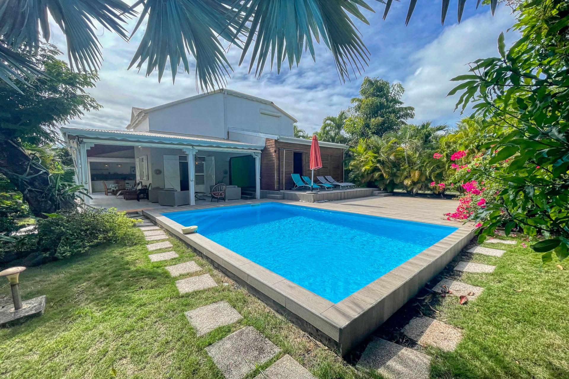 1.Location villa piscine Saint François Guadeloupe_Vue d'ensemble